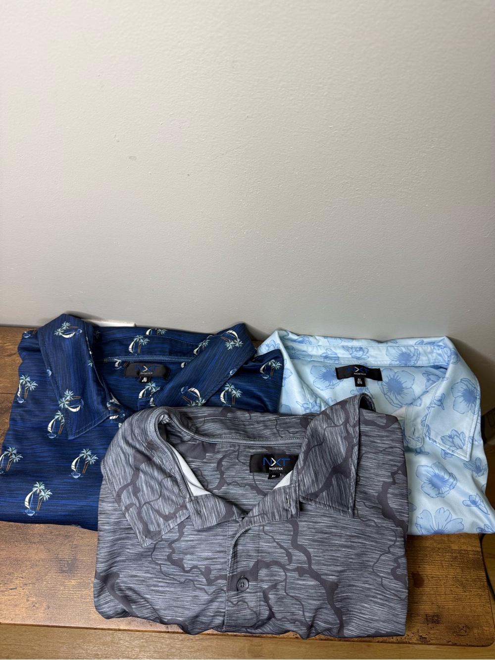 NXT Nortek Men's Casual Short-Sleeve Polo Shirts - Lot of 3 Size 6X